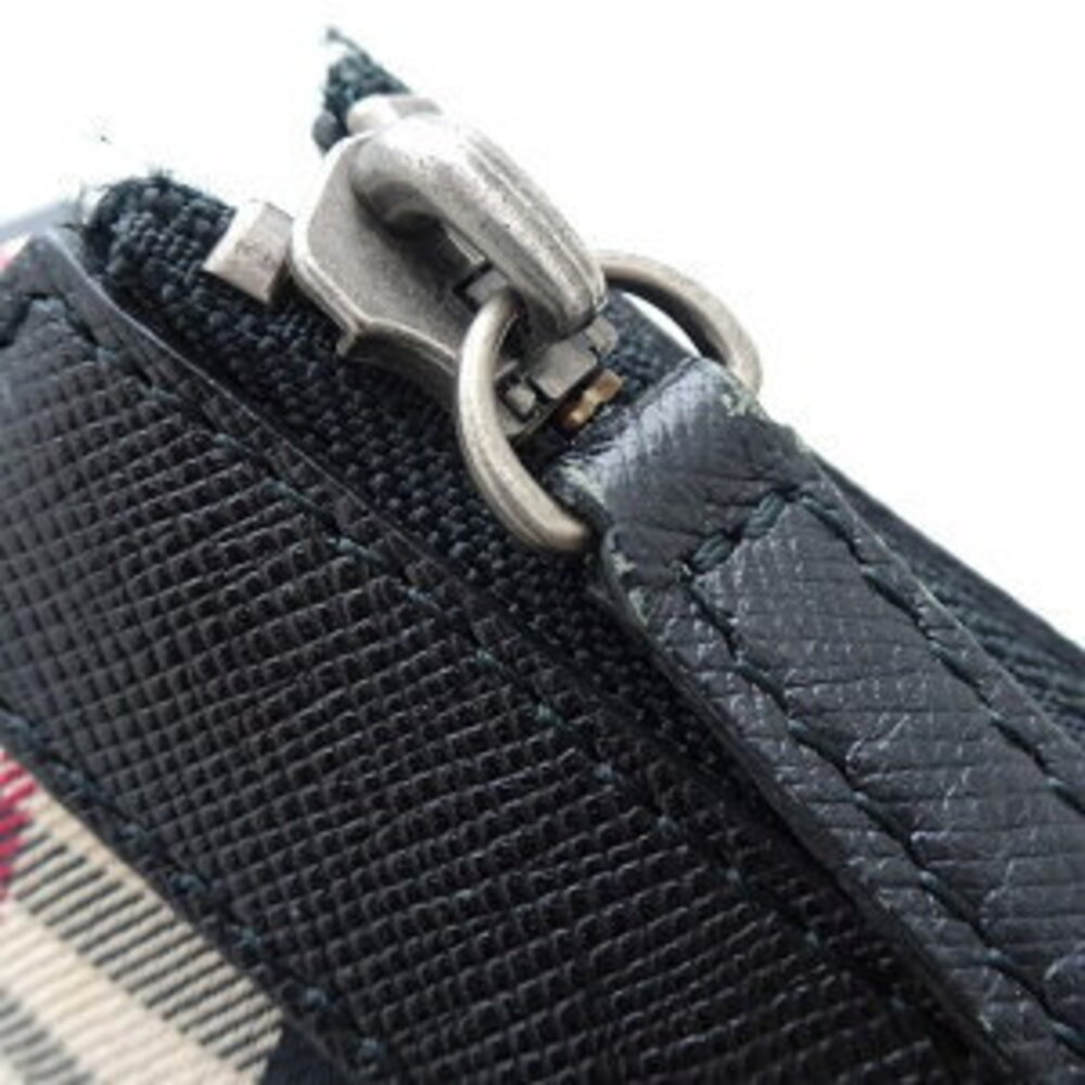 Burberry Nova Check Shoulder Bag Beige Tan Black Leather - Picture 7 of 9